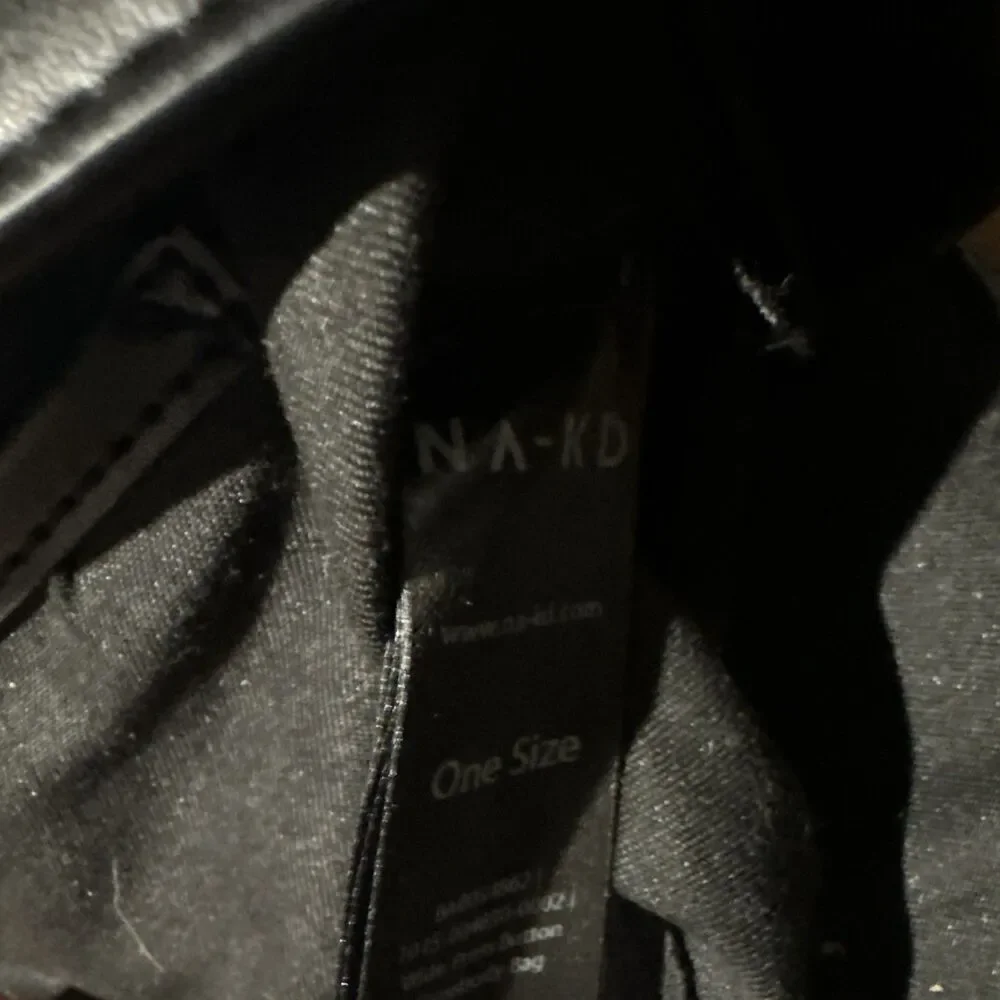 NA-KD Black Shoulder Bag Magnetic Flap Silver Hardware Buckle Accent One Size